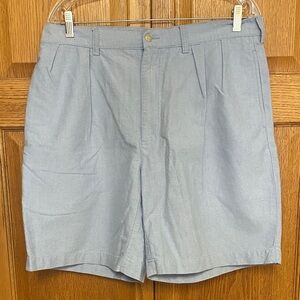 Polo by Ralph Lauren Men's 36 Sky Blue Tyler Flat Front Cotton Shorts